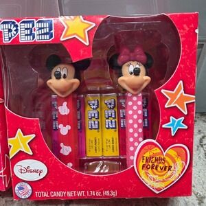 Disney Mickey Minnie Mouse PEZ Candy Dispensers‎ Friends Forever Gift Lot of 2